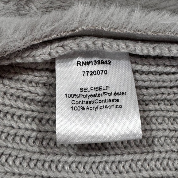 Twelfth Love Grey Faux Fur Elegant Sweater Jacket Size S - Picture 5 of 6